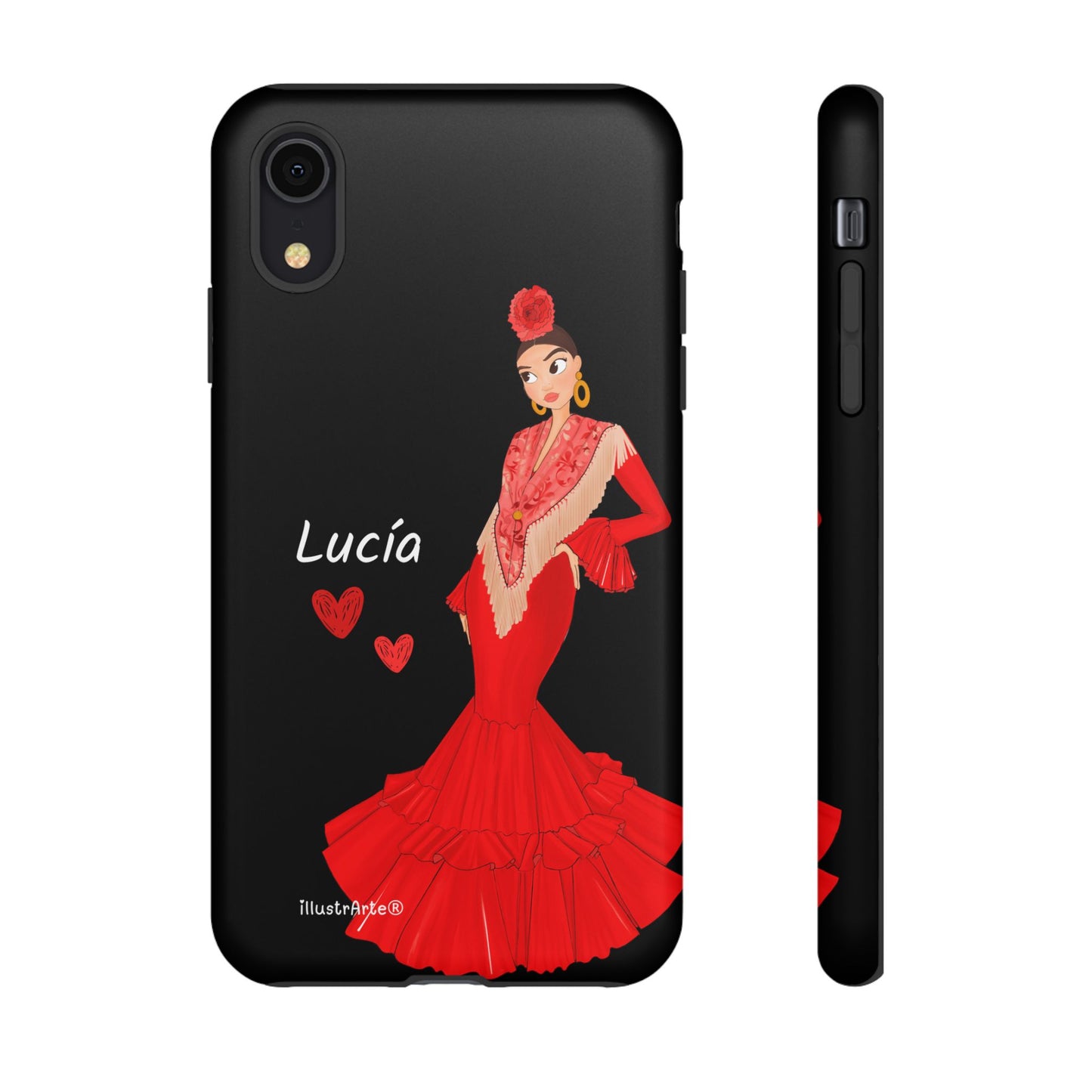 Funda de teléfono personalizable con nombre/bandera/Virgen - Modelo Lucía  Para iPhone, Samsung Y Google Pixel