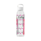 Snowboard lovers 22 Oz/650ml Eastman Tritan™ Single wall bottle, pink and gray outfit design. - IllustrArte