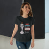 Camiseta Flamenca Personalizable “María blanco con frase” – Diseño Flamenco Original – Camiseta Negra Mujer