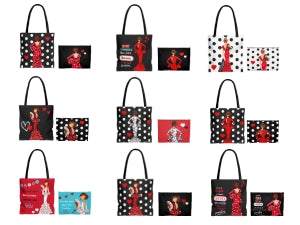 Pack Bolso Málaga + Neceser Granada – Diseño Flamenco illustrArte