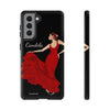 Funda de teléfono personalizable Candela fondo negro– iPhone, Samsung, Pixel