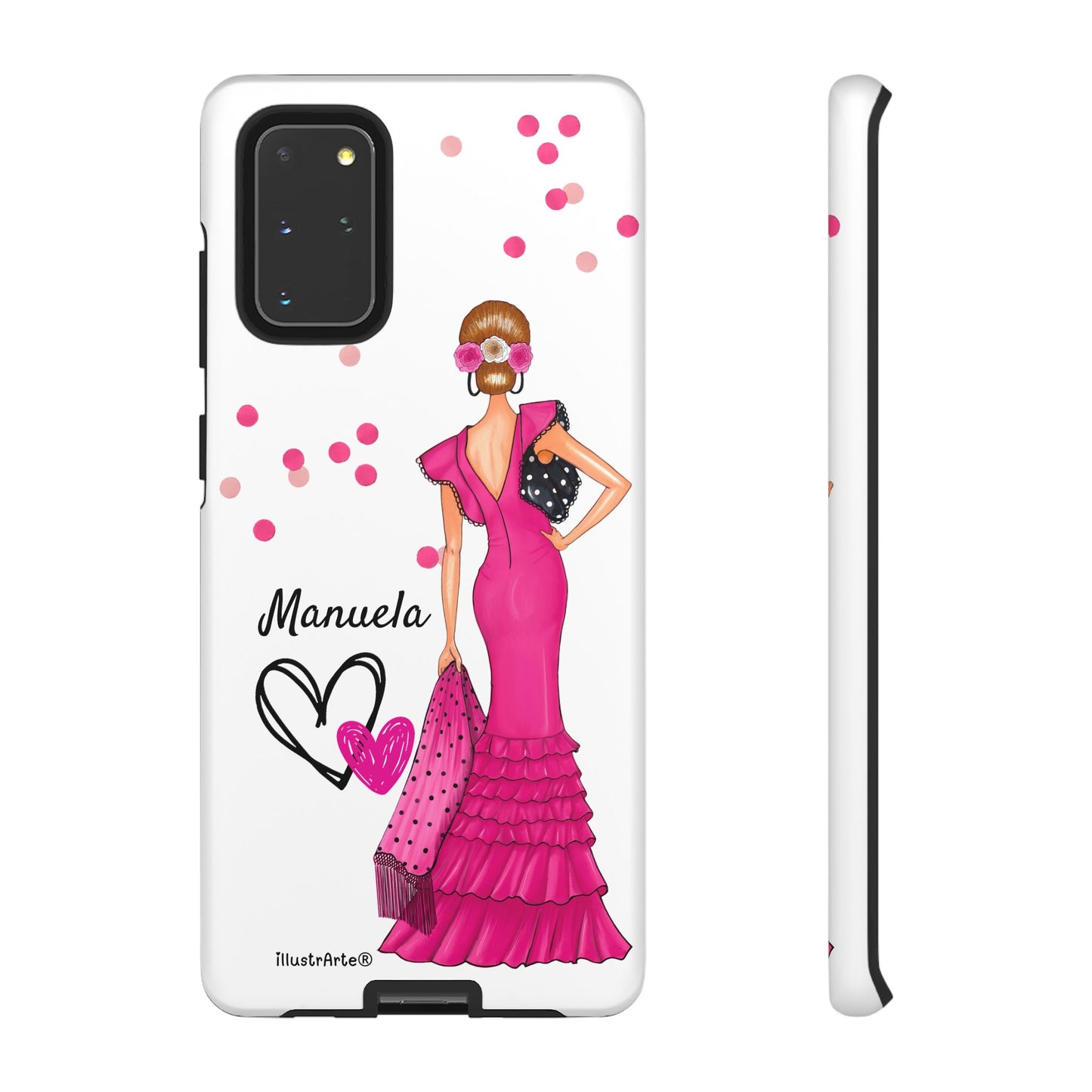 Funda de teléfono personalizable Manuela – para iPhone, Samsung, Pixel