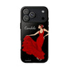 Funda de teléfono personalizable Candela fondo negro– iPhone, Samsung, Pixel