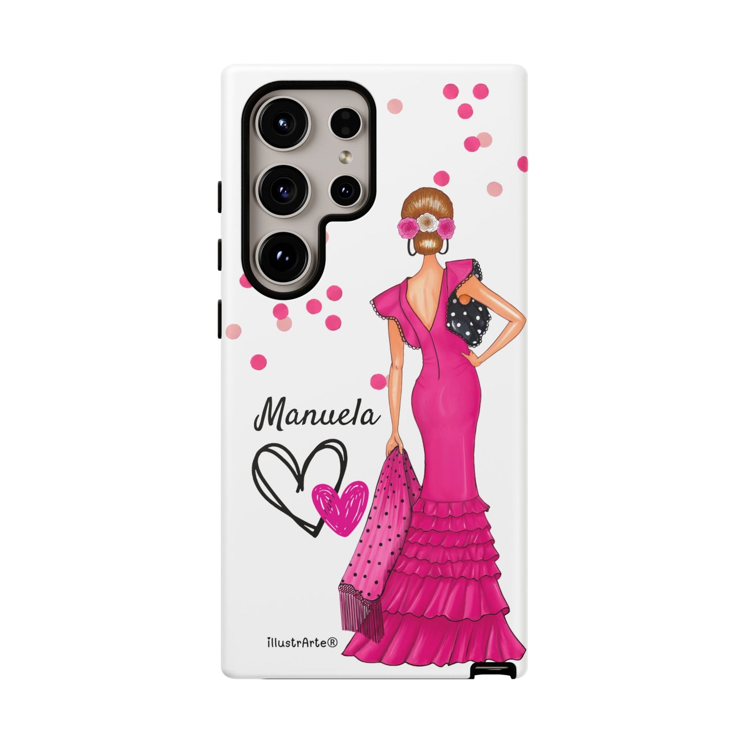 Funda de teléfono personalizable Manuela – para iPhone, Samsung, Pixel