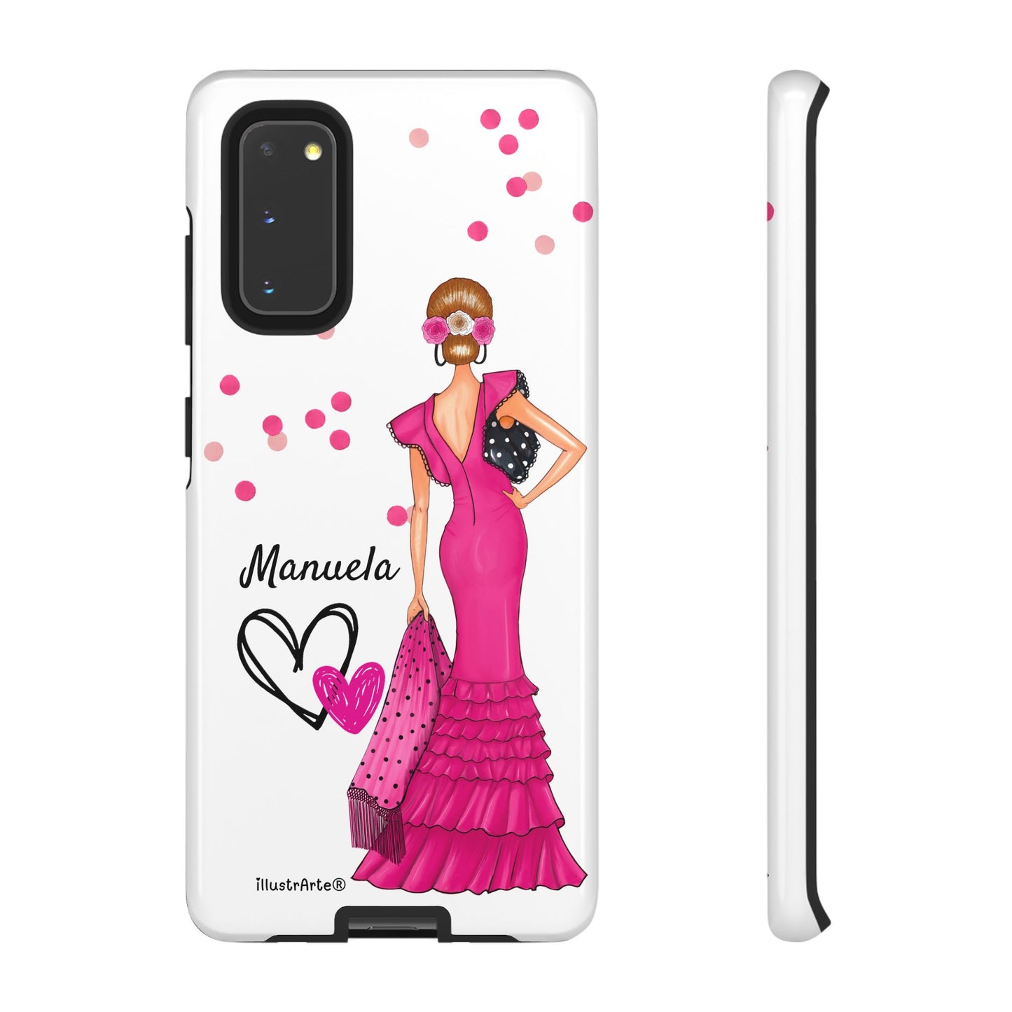 Funda de teléfono personalizable Manuela – para iPhone, Samsung, Pixel