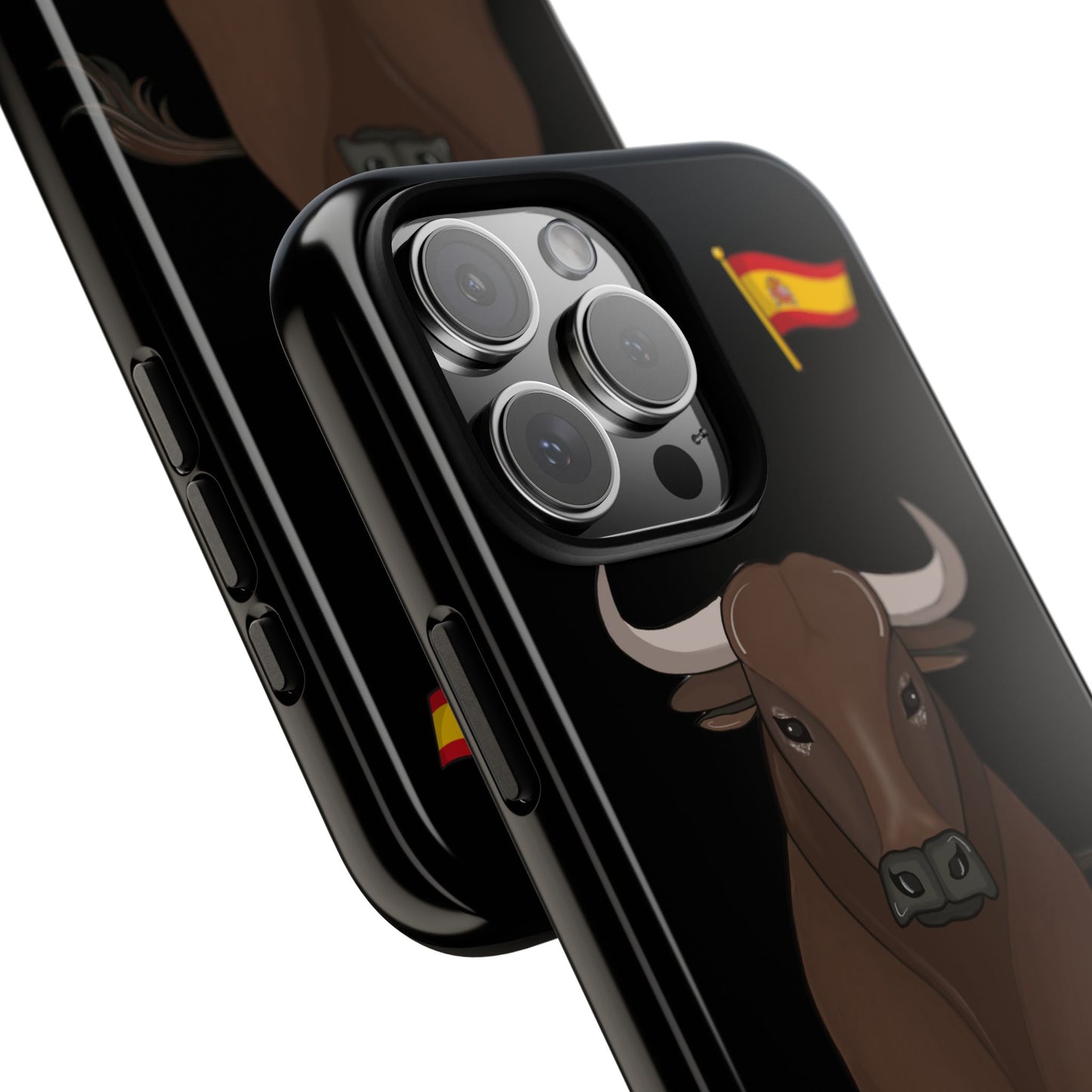 Funda de teléfono personalizable con nombre/bandera/Virgen - Modelo toro Manuel Para iPhone, Samsung Y Google Pixel
