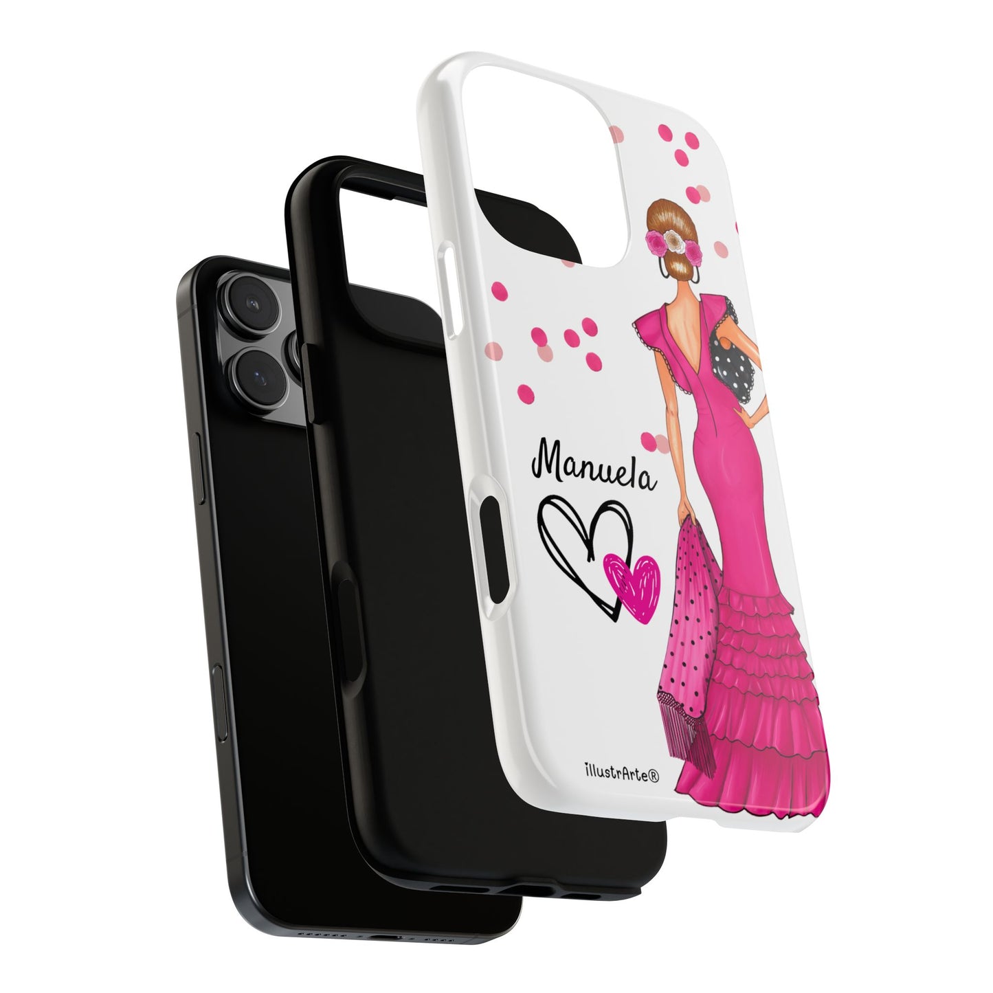 Funda de teléfono personalizable Manuela – para iPhone, Samsung, Pixel