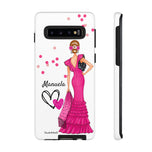 Personalised phone case flamenco dancer Manuela for Samsung Galaxy S10, gloss finish – illustrArte