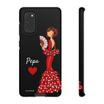 Personalised phone case flamenco dancer Pepa for Samsung Galaxy S20, gloss finish – illustrArte