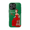 Funda de teléfono personalizable Cayetana fondo verde – para iPhone, Samsung, Pixel