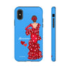 Funda de teléfono personalizable Macarena azul – para iPhone, Samsung, Pixel