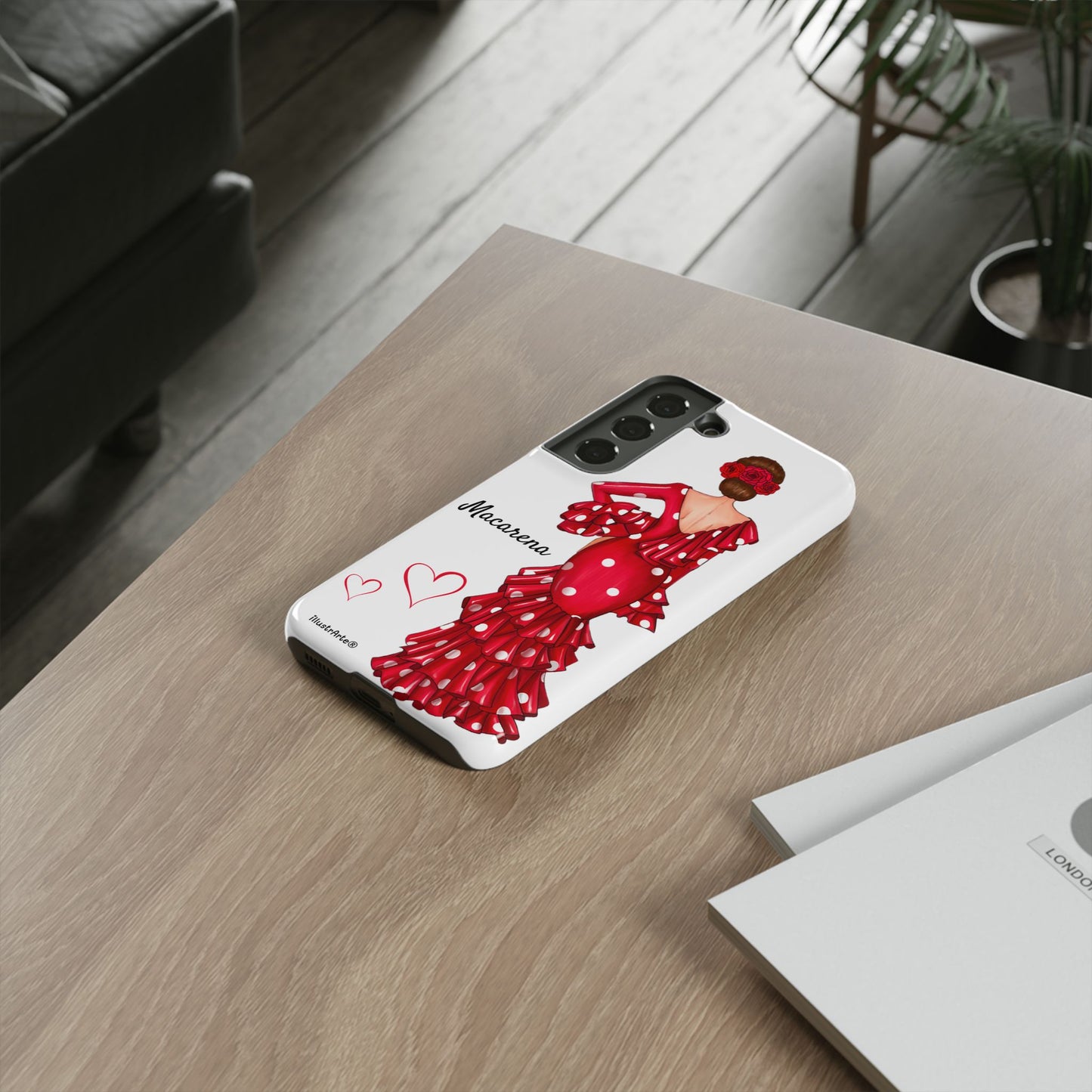 Funda de teléfono personalizada Macarena Blanco – para iPhone, Samsung, Pixel