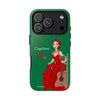 Funda de teléfono personalizable Cayetana fondo verde – para iPhone, Samsung, Pixel