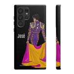 Personalised phone case bullfighter José for Samsung Galaxy S22 Ultra, matte finish – illustrArte