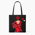 Bolsa tote Málaga flamenca Macarena rojo liso 1