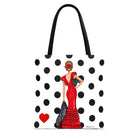 Bolsa tote Málaga flamenca Manuela rojo con lunares 1