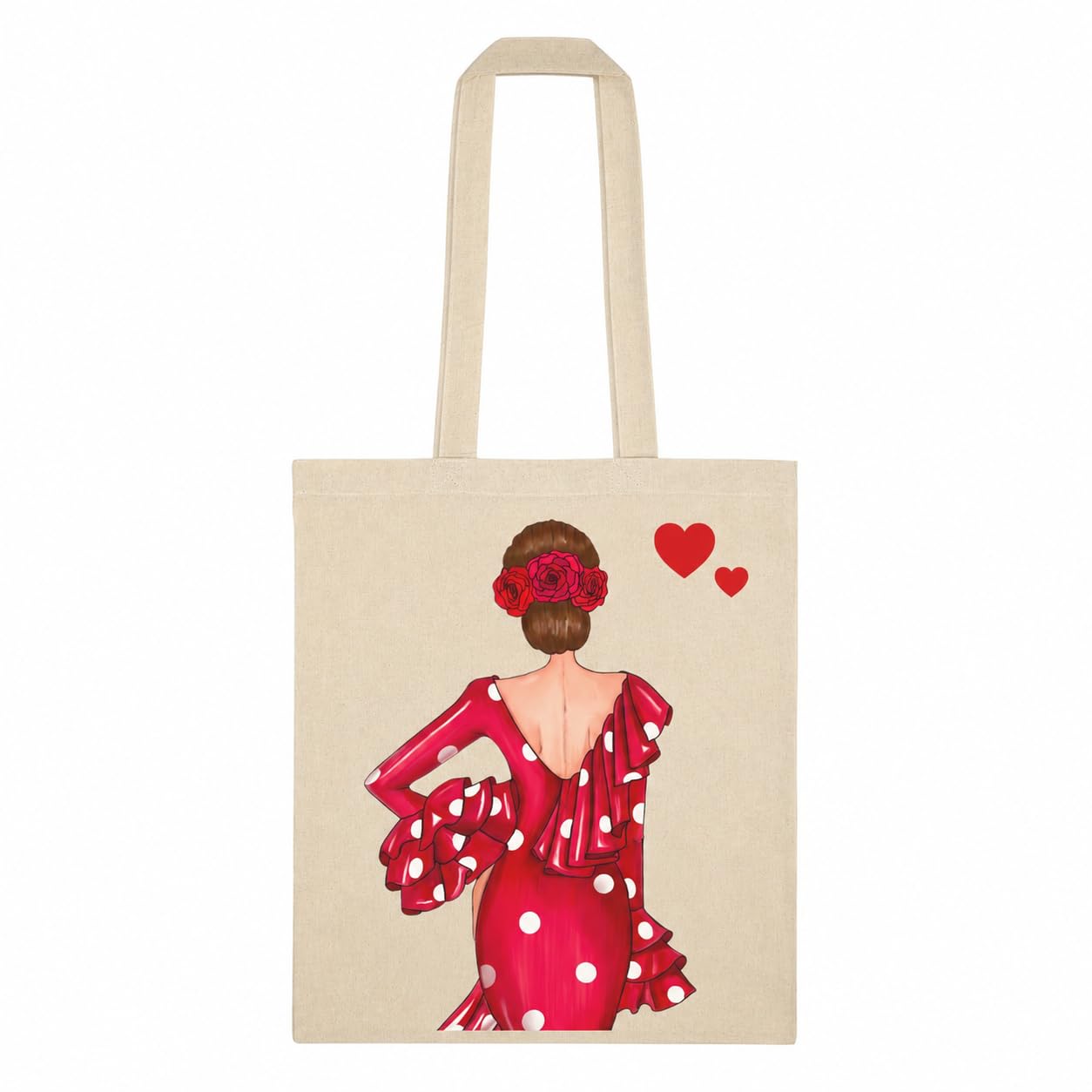 Bolsa tote Cádiz flamenca Macarena roja 1
