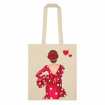 Bolsa tote Cádiz flamenca Macarena roja 1