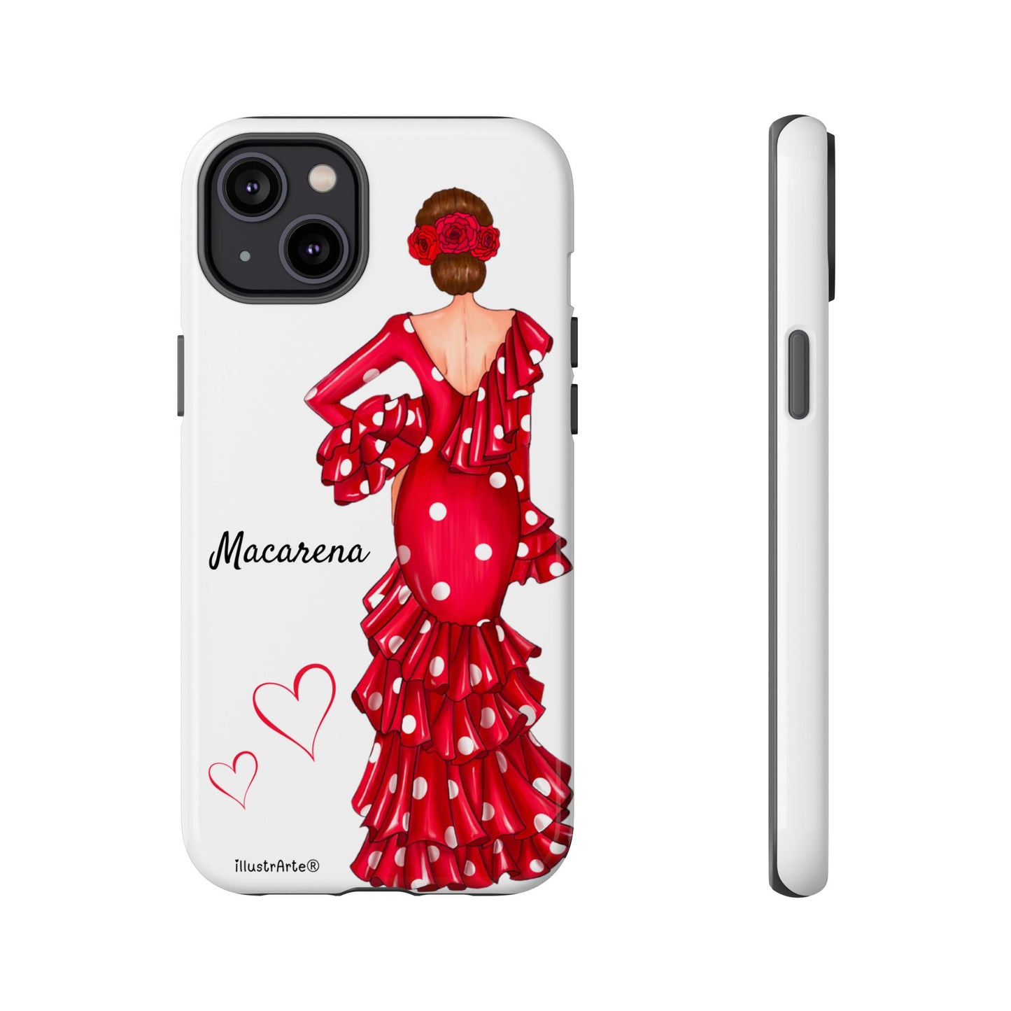 Funda de teléfono personalizada Macarena Blanco – para iPhone, Samsung, Pixel