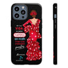 Funda de teléfono personalizable  - Modelo Macarena con frase  Para iPhone, Samsung Y Google Pixel
