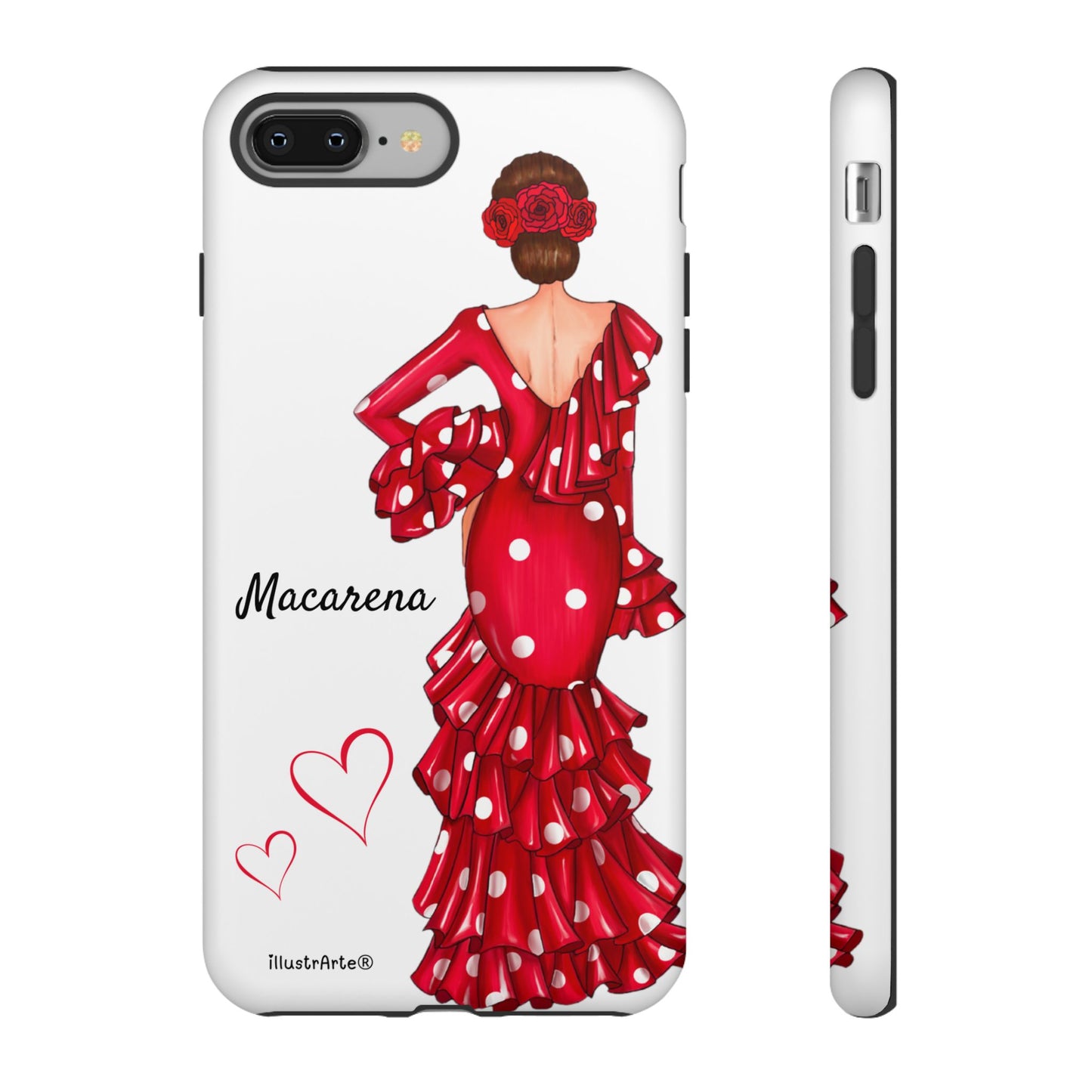 Funda de teléfono personalizada Macarena Blanco – para iPhone, Samsung, Pixel