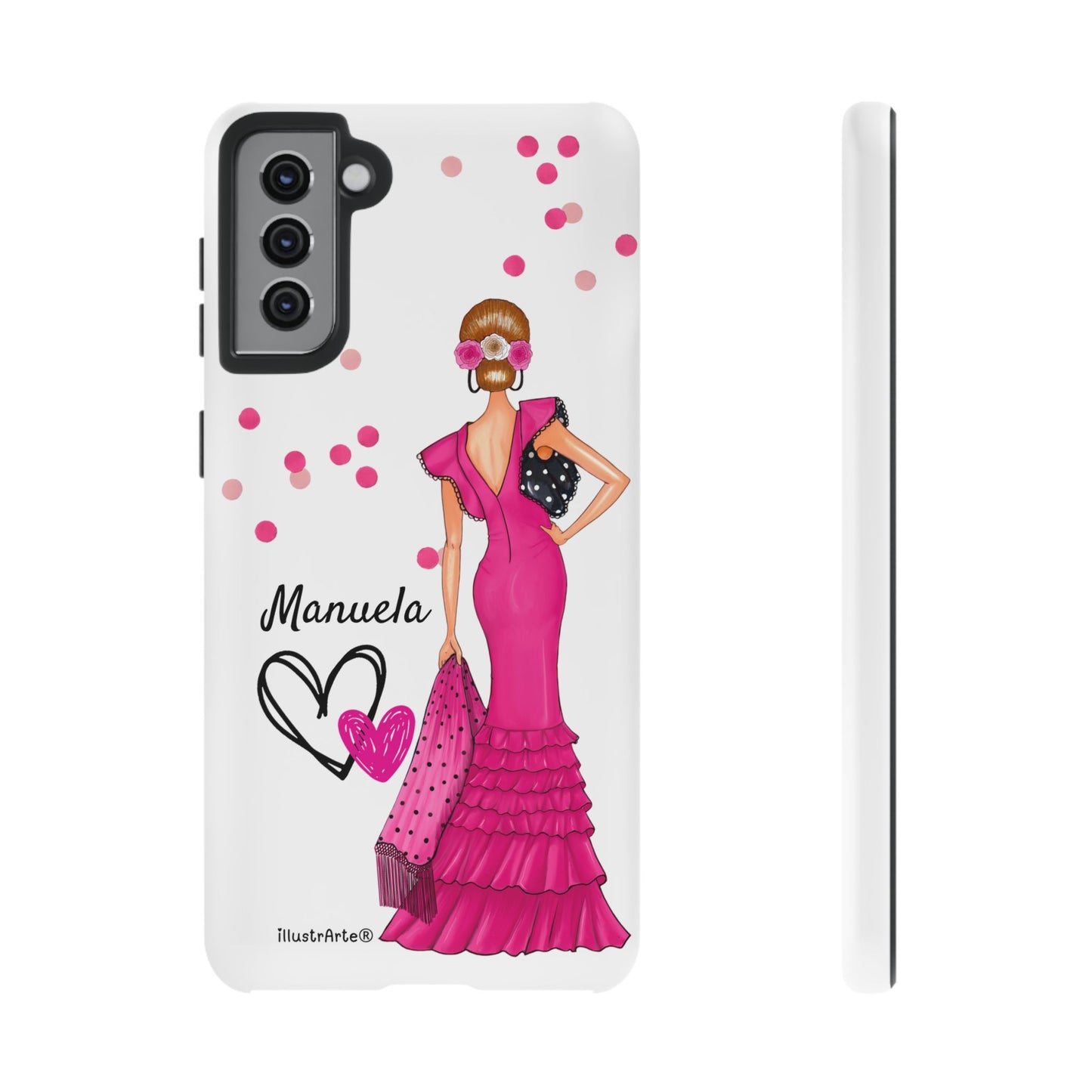 Funda de teléfono personalizable Manuela – para iPhone, Samsung, Pixel