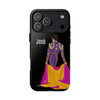 Personalized phone case featuring bullfighter José on a green background – for iPhone, Samsung, Pixel