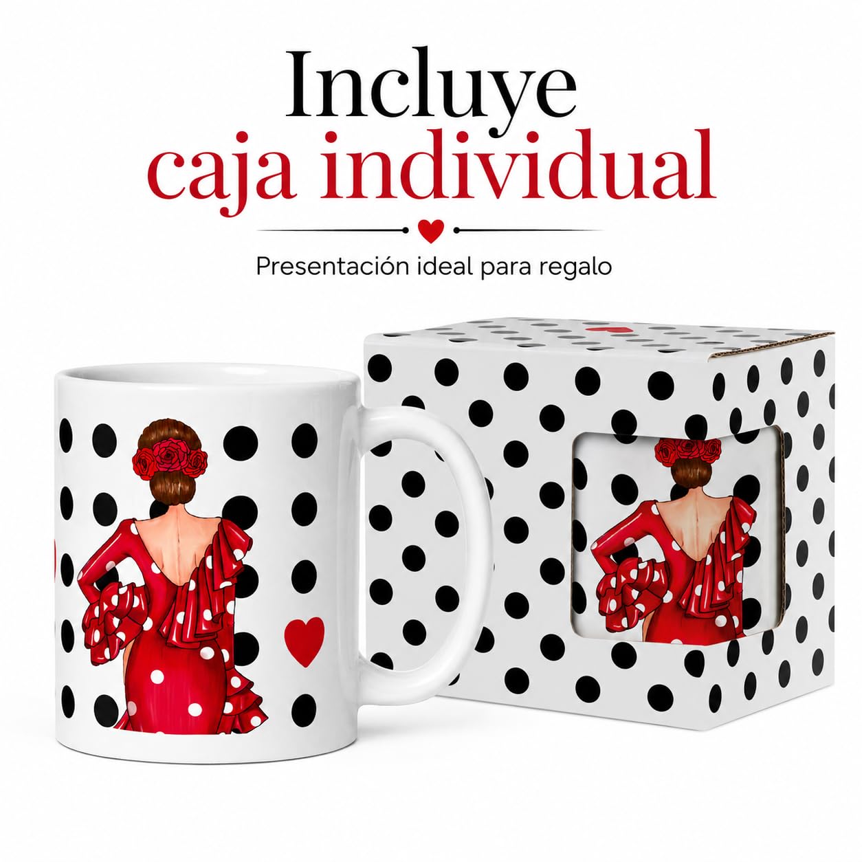 Taza flamenca illustrArte – Macarena – vista 3