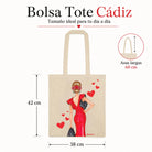Bolsa tote Cádiz flamenca Manuela roja 5