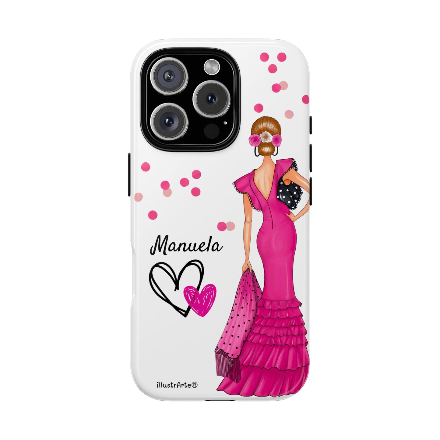 Funda de teléfono personalizable Manuela – para iPhone, Samsung, Pixel