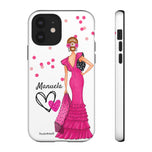 Personalised phone case flamenco dancer Manuela for iPhone 12, gloss finish – illustrArte