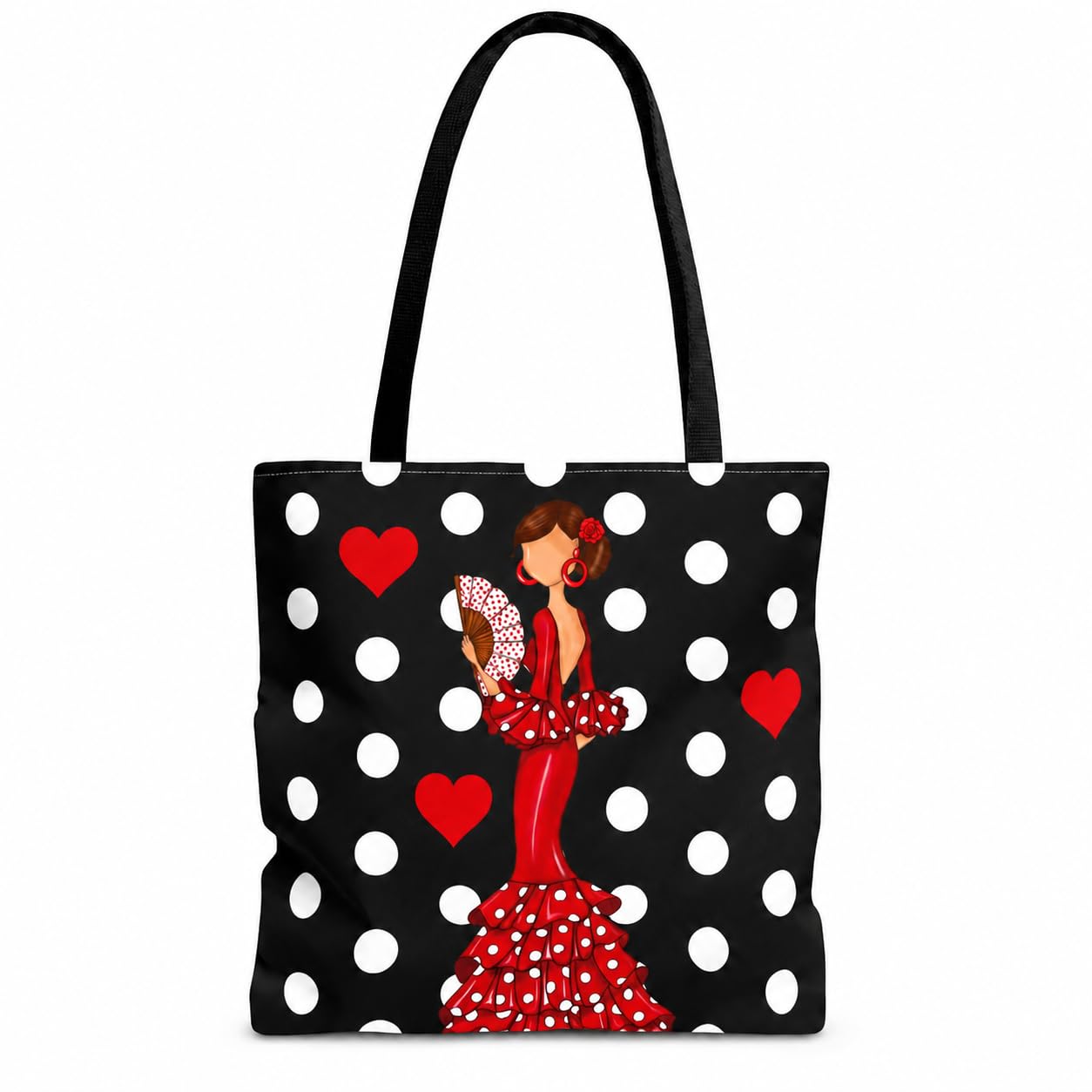 Bolsa tote Málaga flamenca Pepa con lunares 1