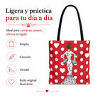 Bolsa tote Málaga flamenca María Blanco fondo rojo 8