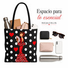 Bolsa tote Málaga flamenca Pepa con lunares 4