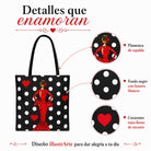 Bolsa tote Málaga flamenca María Rojo con lunares 5