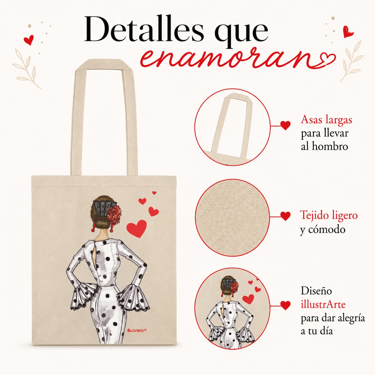 Bolsa tote Cádiz flamenca María Blanco 8