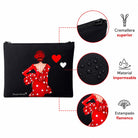 Neceser Granada illustrArte – Macarena, fondo negro con corazones – vista 4 – imagen Amazon