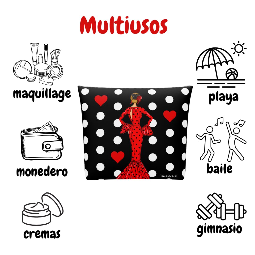 Neceser Sevilla flamenca María Rojo fondo negro 5