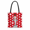 Bolsa tote Málaga flamenca María Blanco fondo rojo 1