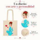 Bolsa tote Cádiz flamenca Paquita turquesa 3