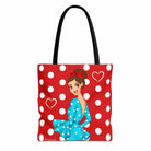 Bolsa tote Málaga flamenca Paquita rojo con lunares 1