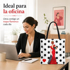 Bolsa tote Málaga flamenca Manuela rojo con lunares 4