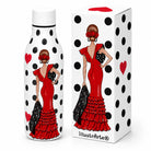 Botella térmica de acero inoxidable illustrArte 500 ml – diseño Manuela, flamenca de lunares