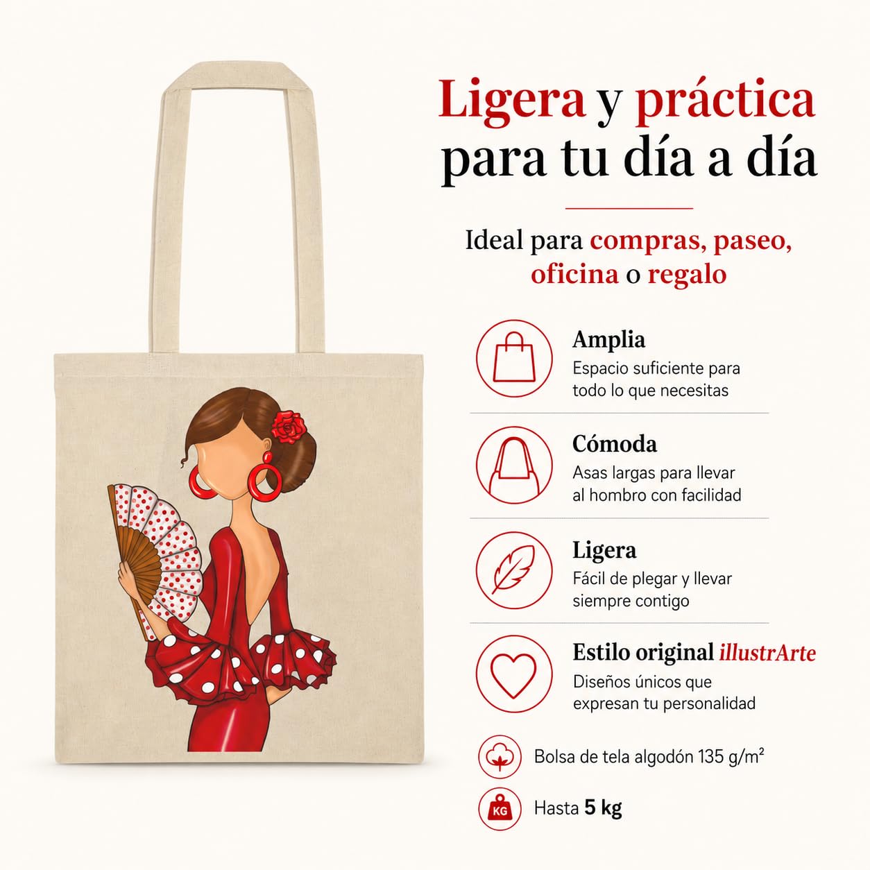 Bolsa tote Cádiz flamenca Pepa 5