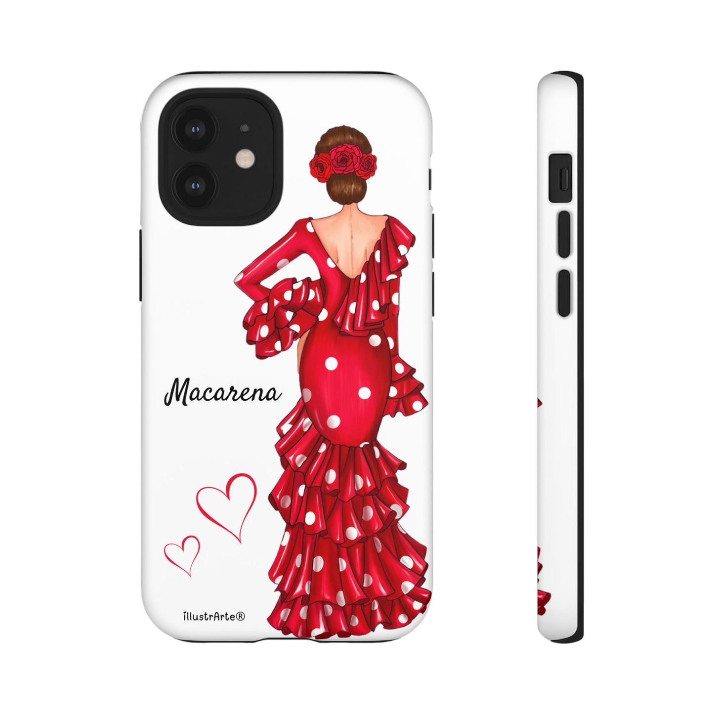 Funda de teléfono personalizada Macarena Blanco – para iPhone, Samsung, Pixel