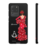 Personalised phone case flamenco dancer Macarena, with a little Virgin Mary for Samsung Galaxy S20 Ultra, gloss finish – illustrArte