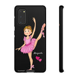 Personalised phone case ballerina Margarita for Samsung Galaxy S20, gloss finish – illustrArte