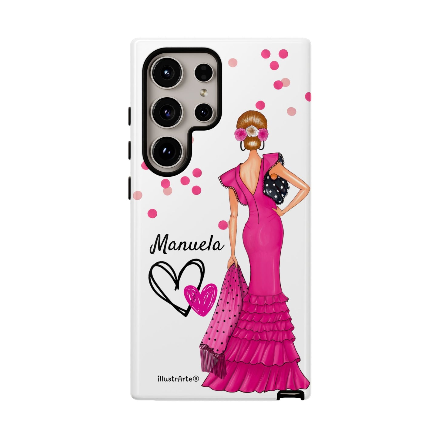 Funda de teléfono personalizable Manuela – para iPhone, Samsung, Pixel