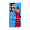 Funda de teléfono personalizable Macarena azul – para iPhone, Samsung, Pixel