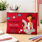 Neceser Granada illustrArte – Pepa Feliz, fondo rojo con frase – vista 7 – imagen Amazon
